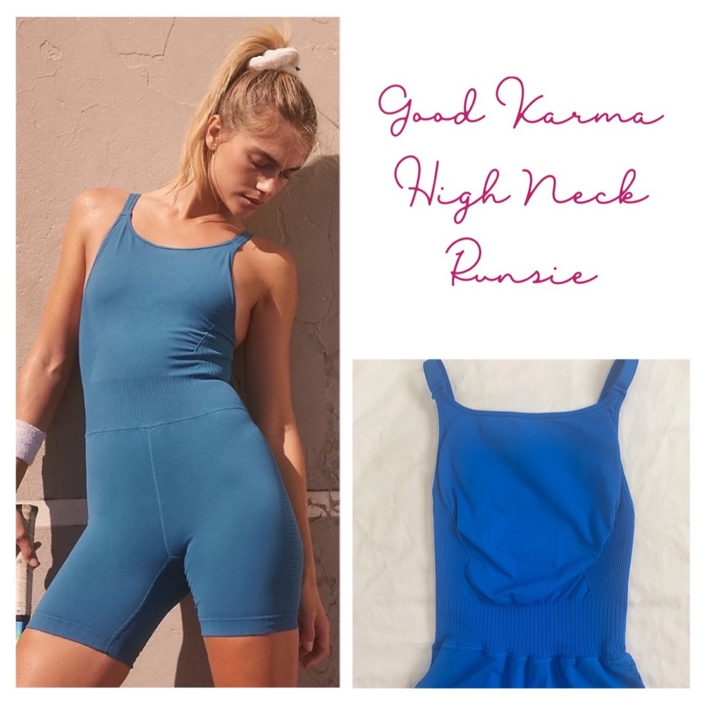 💕Free People Movement Good Karma High Neck Runsie